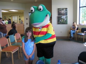 Frog during Pediatrics, Reach Out and Read Program