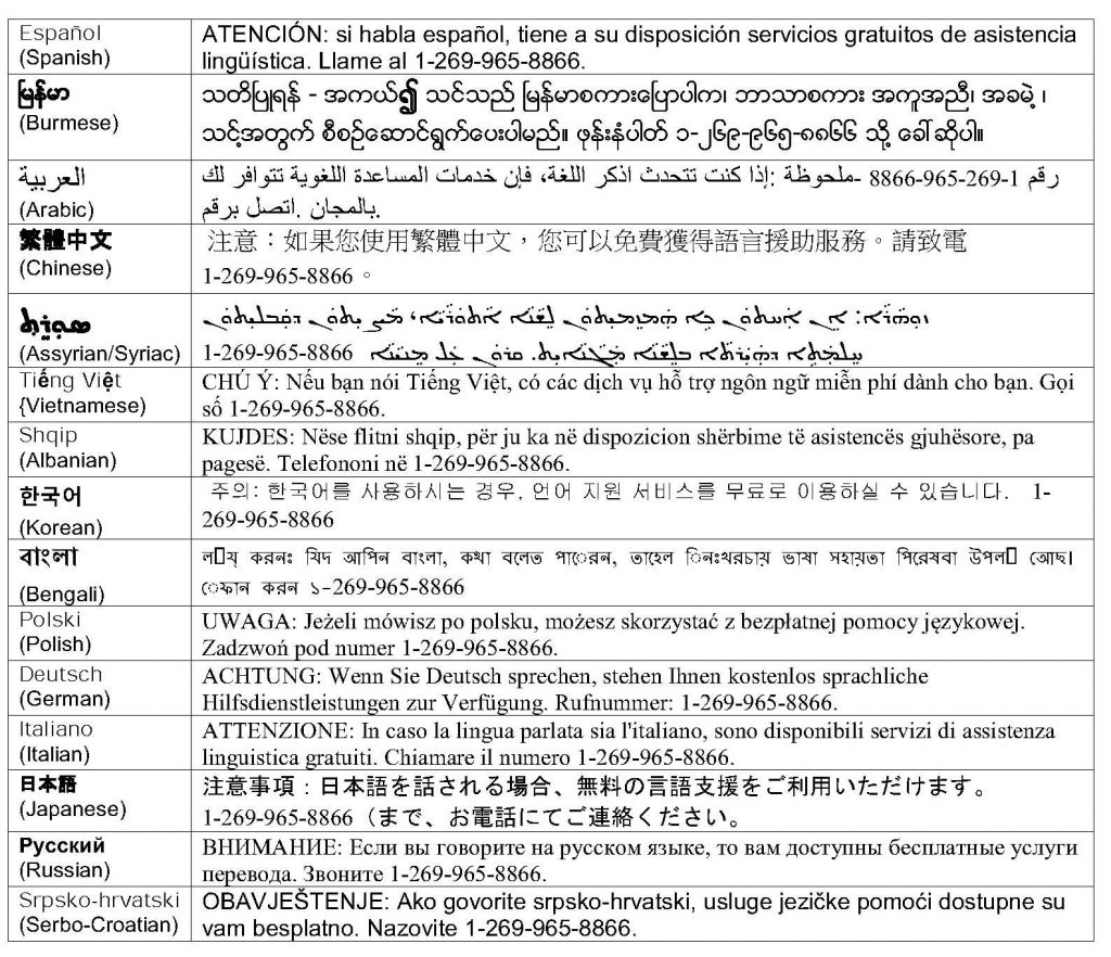 Notice of Non-Discrimination